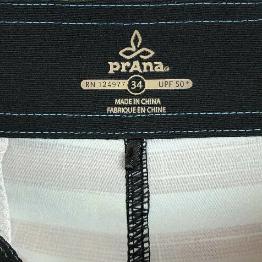 prAna Surf Boardshorts UPF 50+ Men's Size 34 Waist